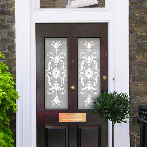 Lila Victorian Frosted Door Pattern | Purlfrost