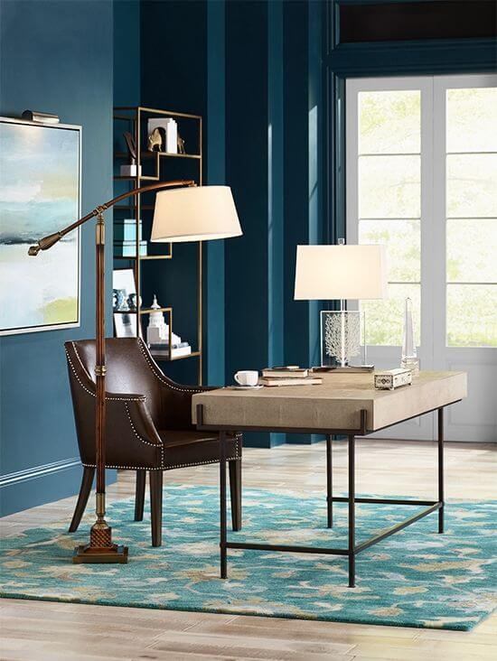 Elegant floor lamp for home office ideas