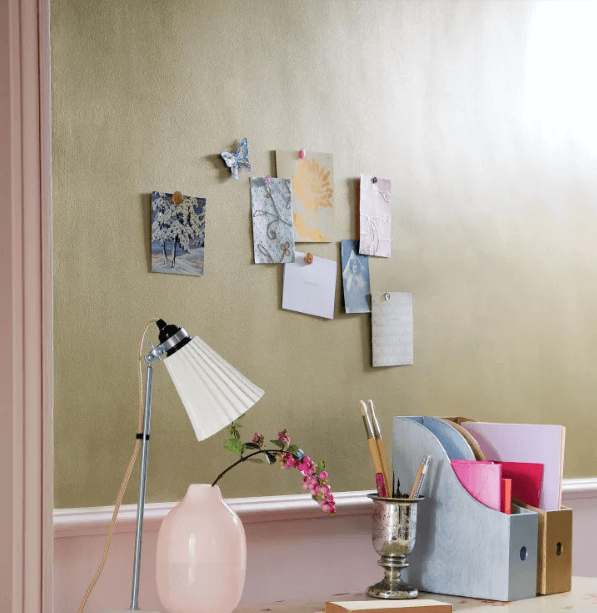 Using metallic paint for home office