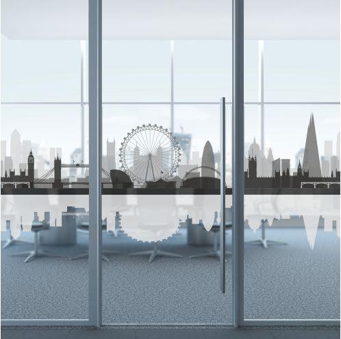 London Skyline Frosted Window Film