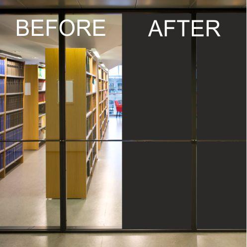 Blackout clearance glass film