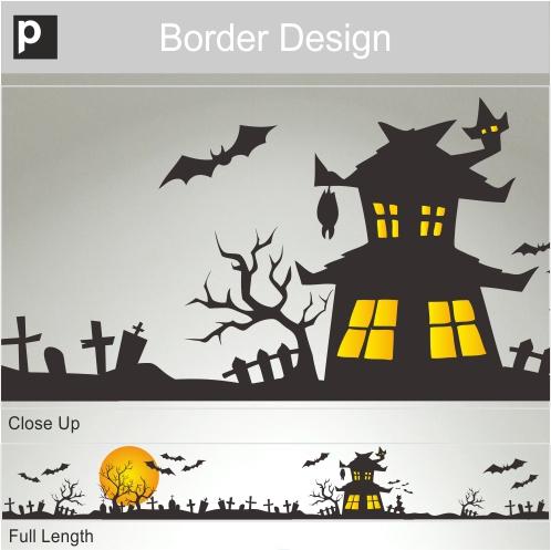 Graveyard Border Sticker