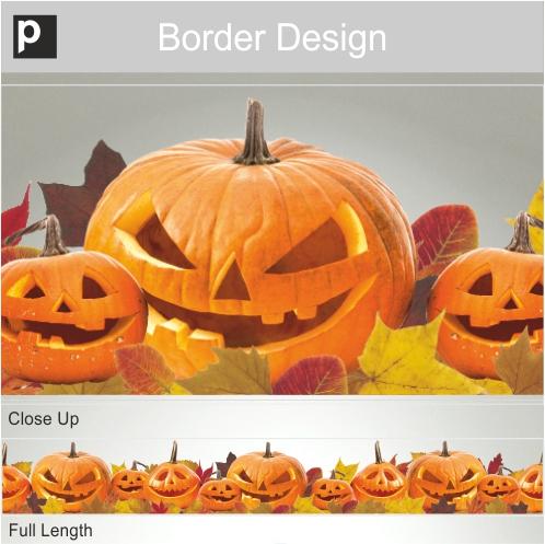 Jack O'Lantern Border Sticker