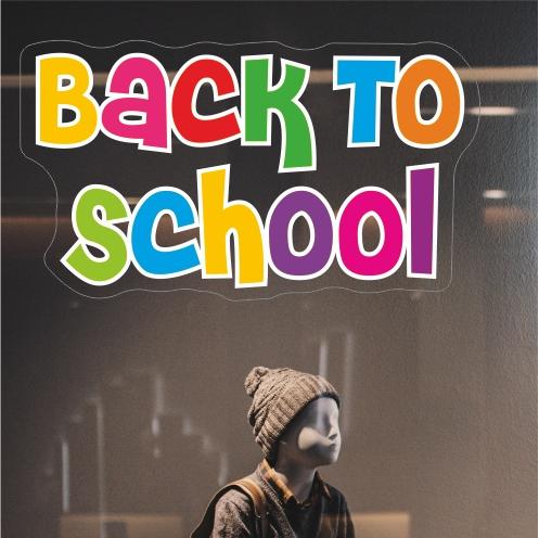 Colourful Back To School Sticker