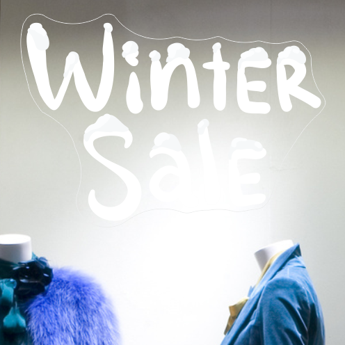 Winter Snow Sale Sticker