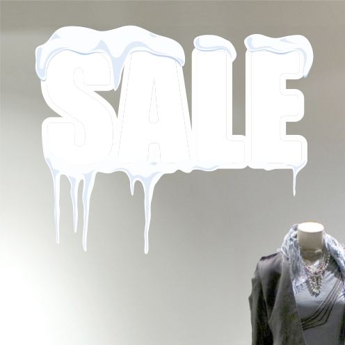 Snow Drift Winter Sale Sticker