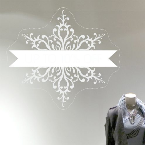 Ornate 10% Discount Sticker