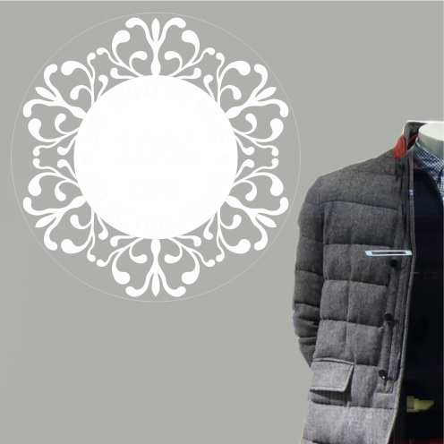 Circular 10% Discount Sticker