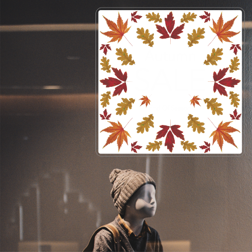 Photo Realistic Leaves Sale Square