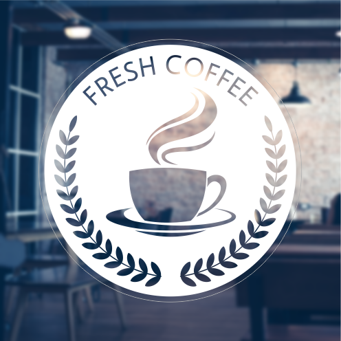 Coffee Laurels Sticker