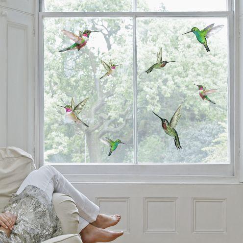Hummingbirds Decorative Window Stickers
