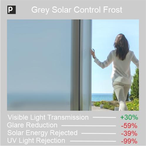 Matt Grey Solar Frosted Window Film