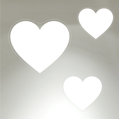 Plain Heart Stickers