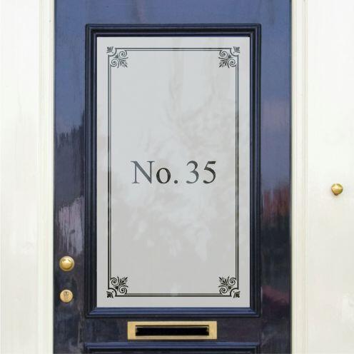 Montgomery Framed House Number