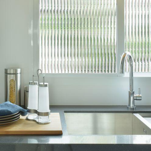 Reeded Glass Film 25mm Flutes