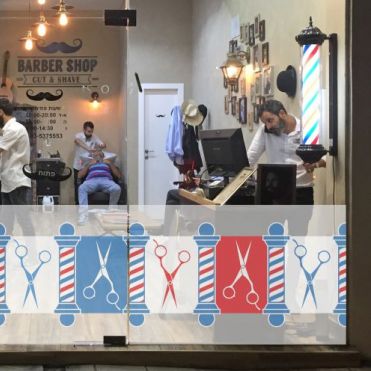 Banner for Barber Shop Window 1