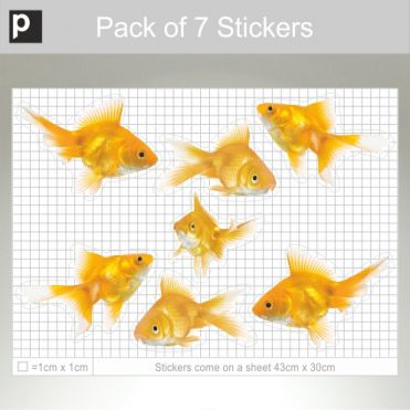 Pack Of Large Photo Realistic Goldfish