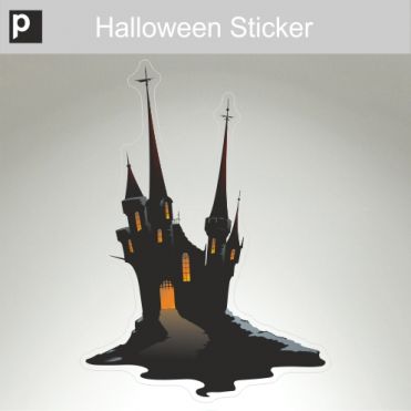 Spooky Castle Sticker