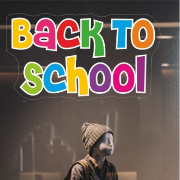 Colourful Back To School Sticker