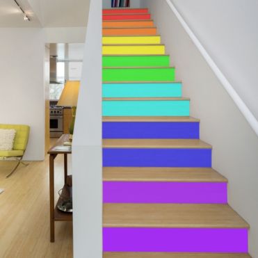 Spectrum Colours Stair Stickers