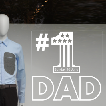 Number One Father's Day Sticker
