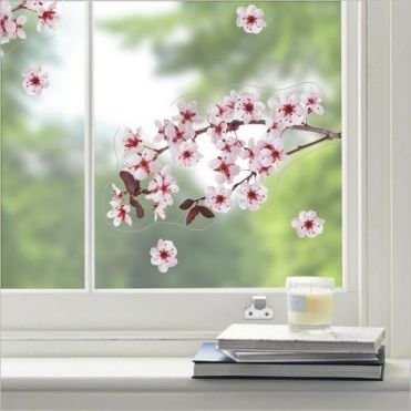 Cherry Blossom Branch Window Sticker
