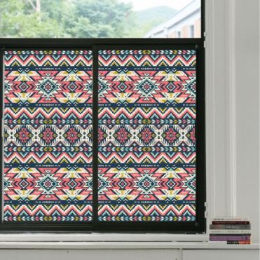 Aztec Stained Glass Effect Window Film