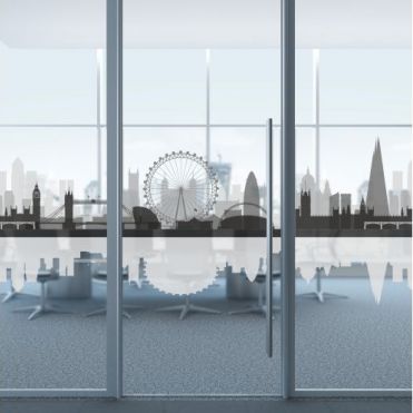 London Skyline Glass Partition Film
