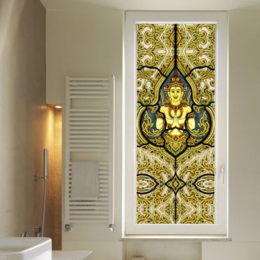 Thai Angel Stained Glass Effect Window Film