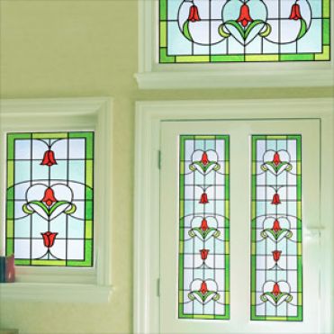 Knox Art Nouveau Stained Glass Film