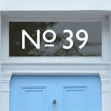 Gill House Number Sticker
