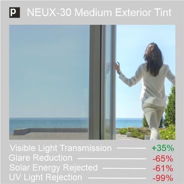 Medium Exterior Tinted Anti Fading Film NEUX-30