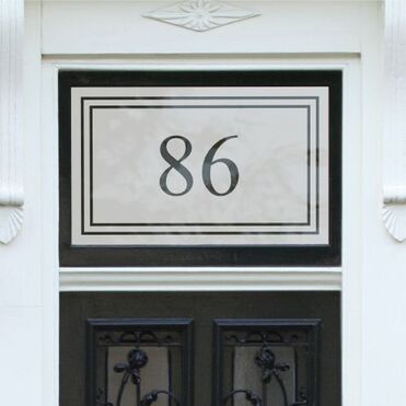 Livingston Framed House Number