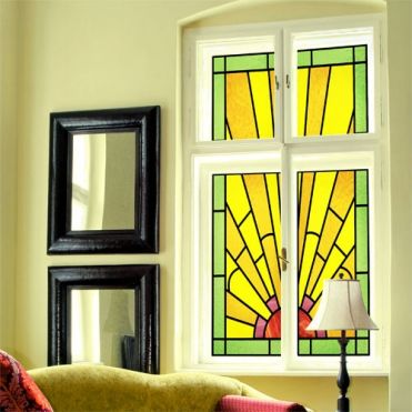 Art Deco Stained Glass