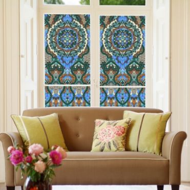 Faux Stained Glass Window Film