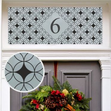 Contemporary House Number Decals