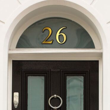 Gold Or Silver House Number Stickers