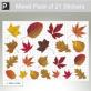 Mixed Pack Of Autumn Leaf Stickers thumbnail 2
