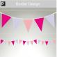 Pink Mauve And Fushia Bunting thumbnail 2