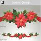 Poinsettia Christmas Garland thumbnail 2