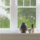 Grass Border In Bloom  Window Sticker thumbnail 1