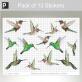 Hummingbirds Decorative Window Stickers thumbnail 2