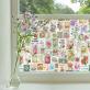 Flower Stamps Window Film