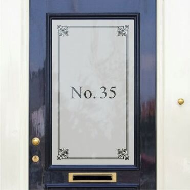 Montgomery Framed House Number