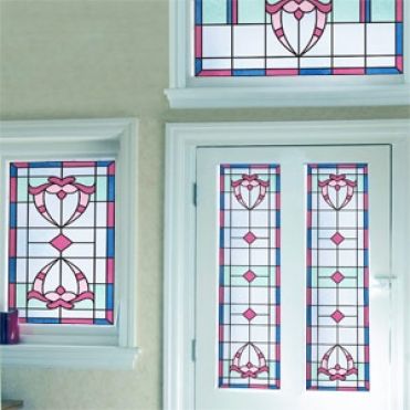 victorian stained glass film purlfrost albert window